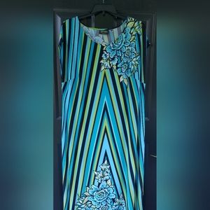 Bob Mackie XL long dress sleeveless